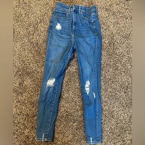 EXPRESS Blue Distressed Women's Jeans